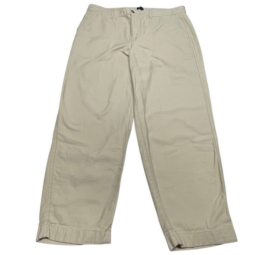 J Crew Fair Trade Cotton Khaki Trouser Pants